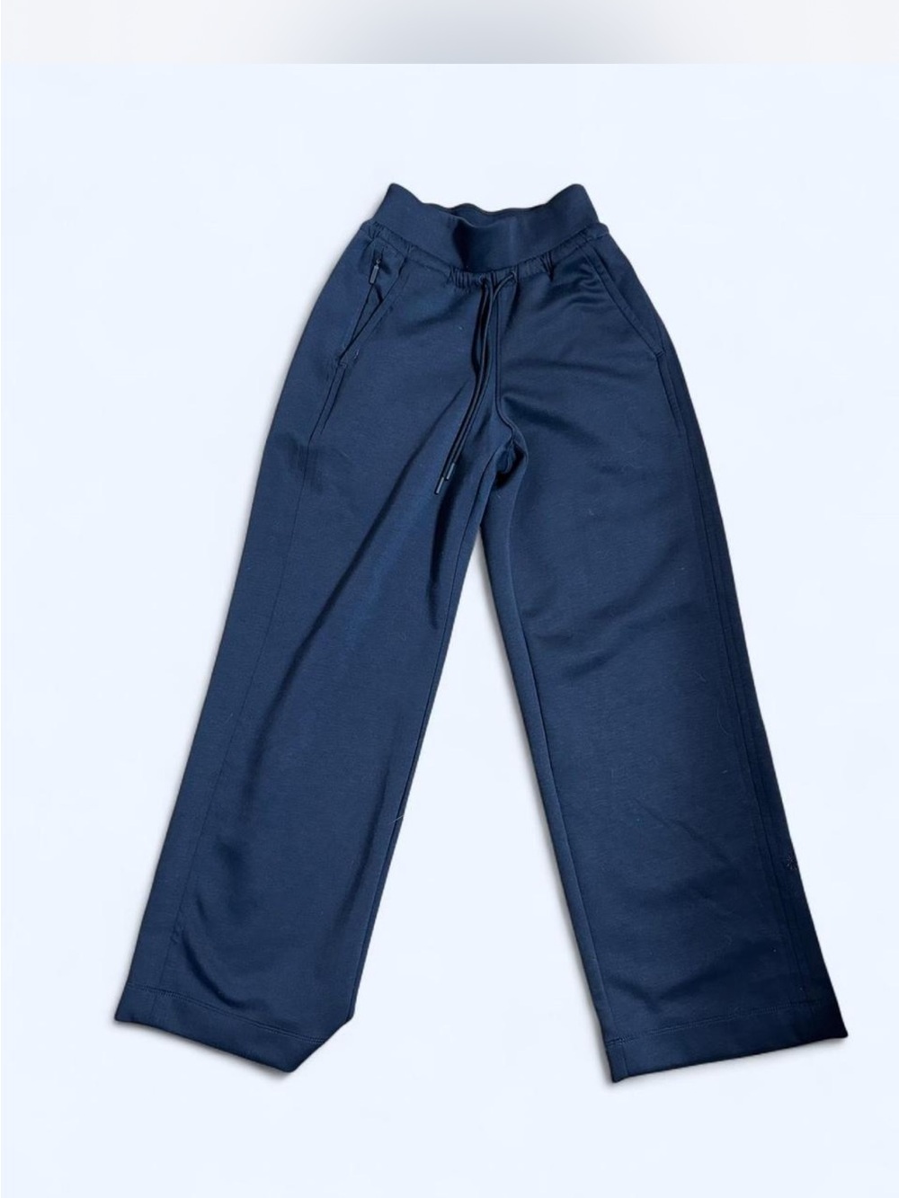 Athleta navy blue wide leg pants